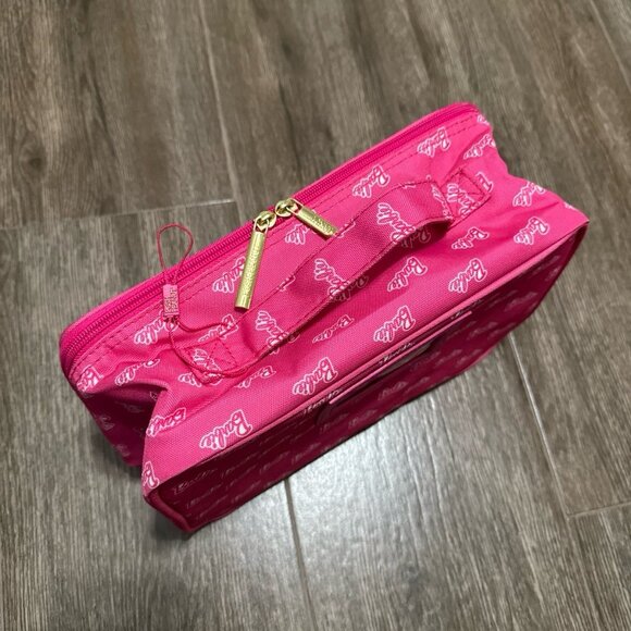Like new Posh peanut Barbie lunchbox pink cooler lunch box logo print container - Picture 9 of 11